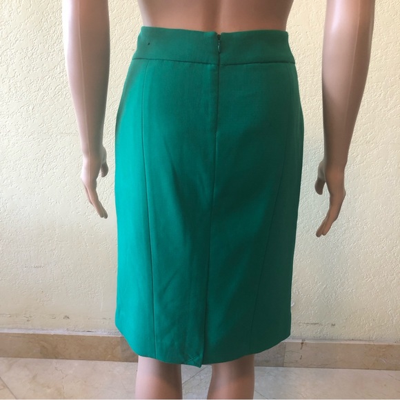 The Limited Women’s Size 4 Emerald Green Pencil Dress Skirt Back Zip Knee-High - Picture 2 of 16